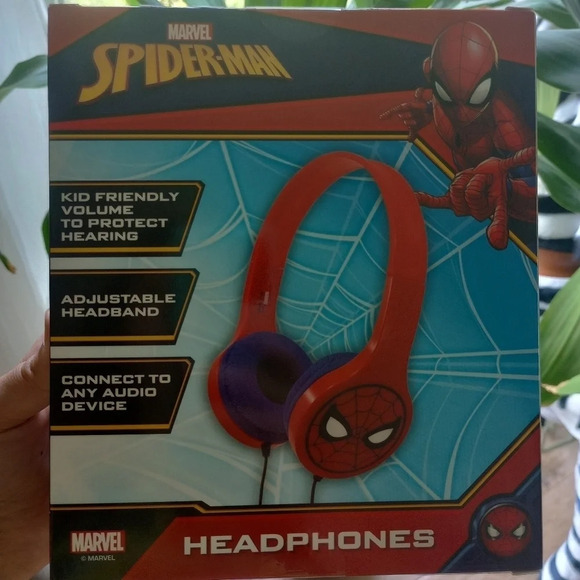 Spiderman kids headphones accessories women's children's red Blue ear buds - Picture 8 of 8